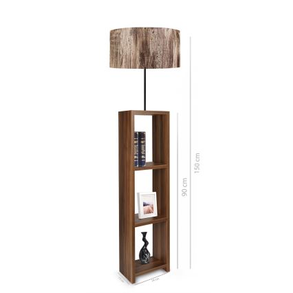 Stojací lampa AYD 1xE27/40W/230V hnědá