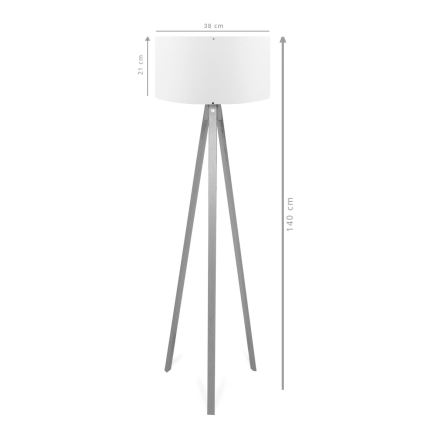 Stojací lampa AYD 1xE27/40W/230V hnědá