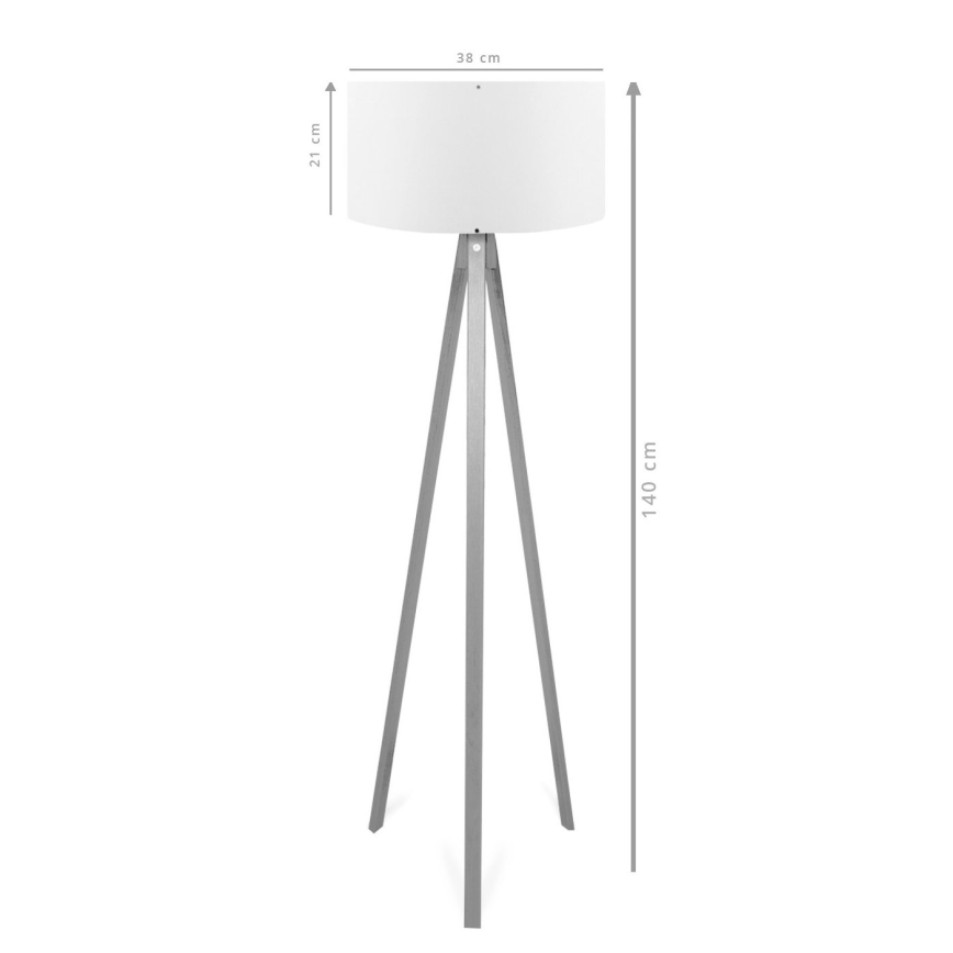 Stojací lampa AYD 1xE27/40W/230V hnědá