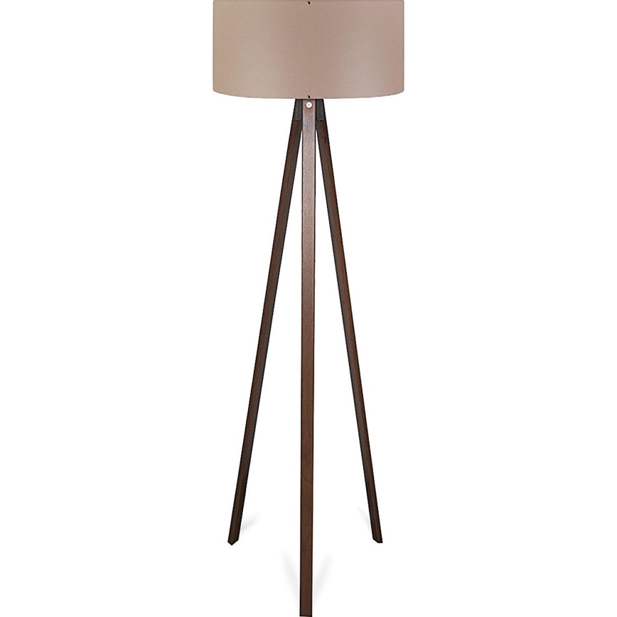 Stojací lampa AYD 1xE27/40W/230V hnědá