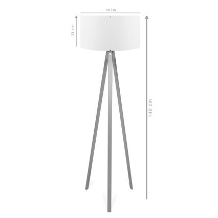 Stojací lampa AYD 1xE27/40W/230V hnědá