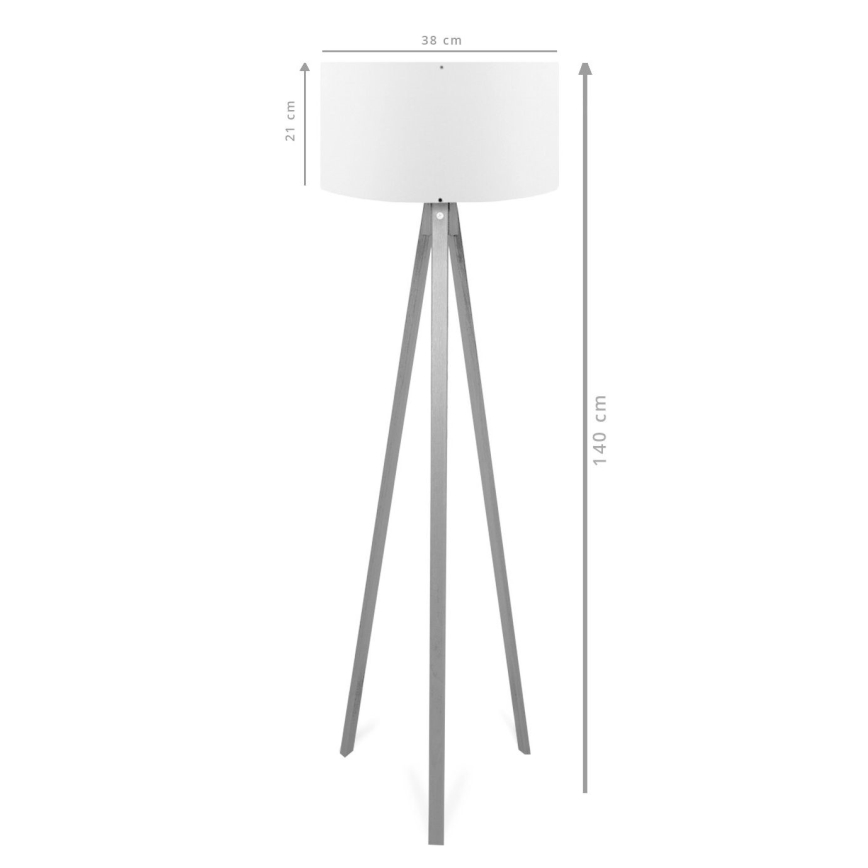 Stojací lampa AYD 1xE27/40W/230V hnědá
