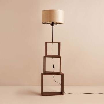 Stojací lampa AYD 1xE27/40W/230V hnědá