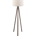 Stojací lampa AYD 1xE27/40W/230V hnědá/krémová