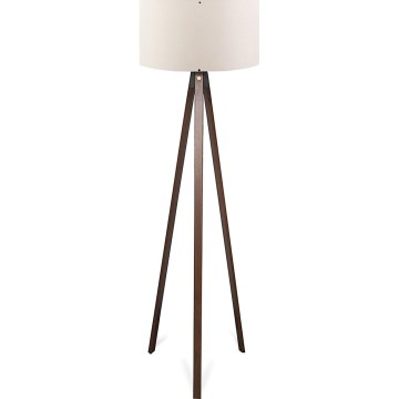 Stojací lampa AYD 1xE27/40W/230V hnědá/krémová