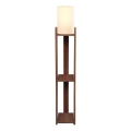 Stojací lampa AYD 1xE27/40W/230V hnědá/krémová