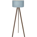 Stojací lampa AYD 1xE27/40W/230V hnědá/modrá