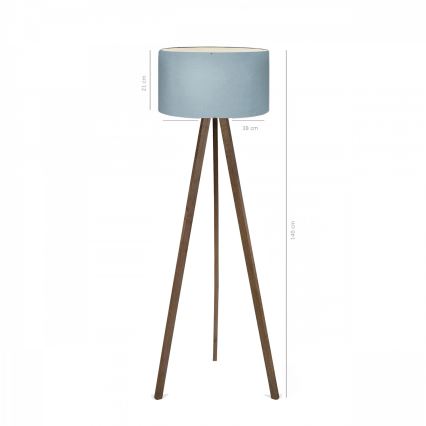 Stojací lampa AYD 1xE27/40W/230V hnědá/modrá