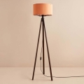 Stojací lampa AYD 1xE27/40W/230V hnědá/oranžová