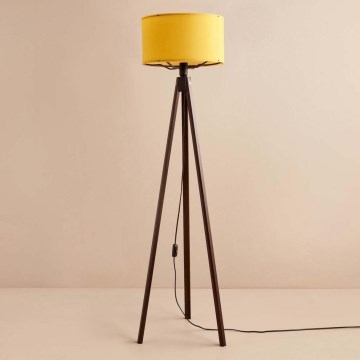 Stojací lampa AYD 1xE27/40W/230V hnědá/oranžová