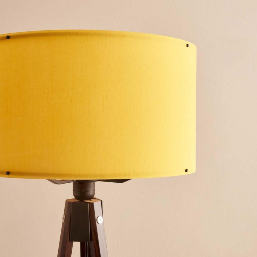 Stojací lampa AYD 1xE27/40W/230V hnědá/oranžová