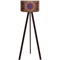 Stojací lampa AYD 1xE27/40W/230V hnědá/pestrobarevná