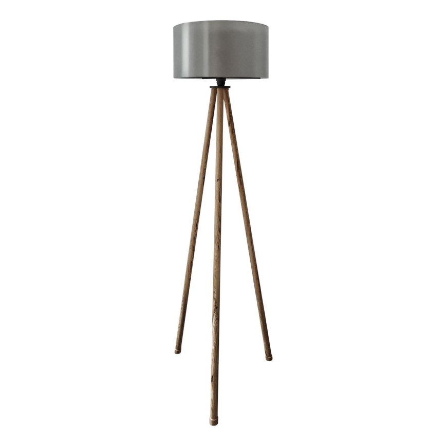 Stojací lampa AYD 1xE27/40W/230V hnědá/šedá