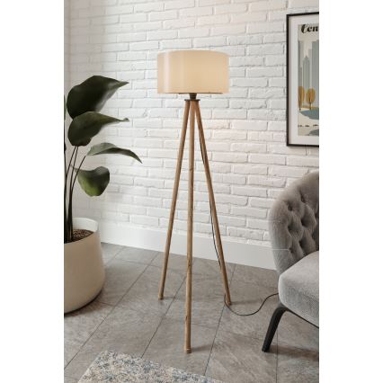 Stojací lampa AYD 1xE27/40W/230V hnědá/šedá