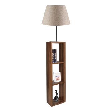 Stojací lampa AYD 1xE27/40W/230V hnědá/šedá