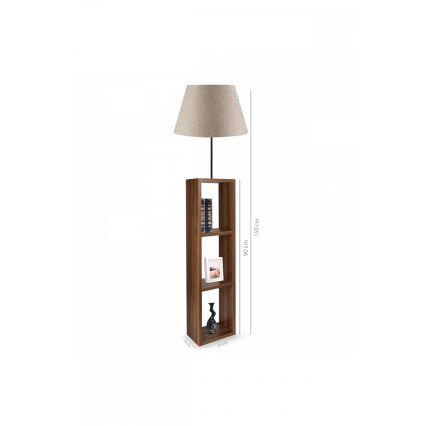 Stojací lampa AYD 1xE27/40W/230V hnědá/šedá