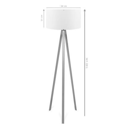 Stojací lampa AYD 1xE27/40W/230V hnědá/šedá