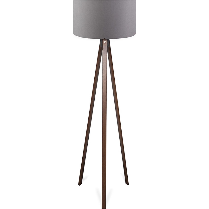 Stojací lampa AYD 1xE27/40W/230V hnědá/šedá