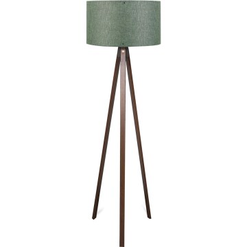 Stojací lampa AYD 1xE27/40W/230V hnědá/zelená
