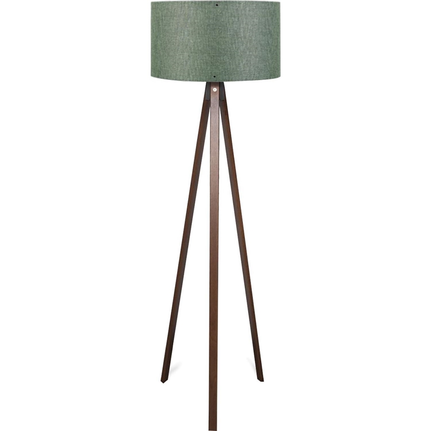 Stojací lampa AYD 1xE27/40W/230V hnědá/zelená
