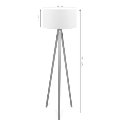Stojací lampa AYD 1xE27/40W/230V hnědá/zelená