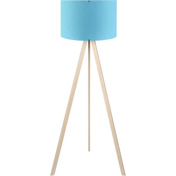 Stojací lampa AYD 1xE27/40W/230V modrá/béžová