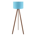 Stojací lampa AYD 1xE27/40W/230V modrá/hnědá
