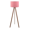 Stojací lampa AYD 1xE27/40W/230V růžová/hnědá
