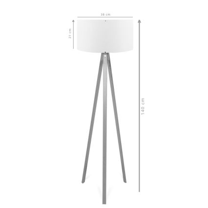 Stojací lampa AYD 1xE27/60W/230V béžová/hnědá
