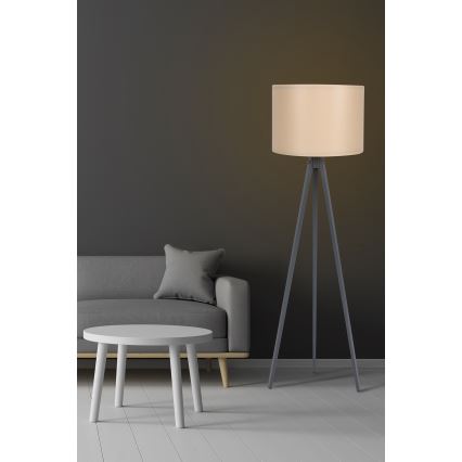Stojací lampa AYD 1xE27/60W/230V béžová/šedá