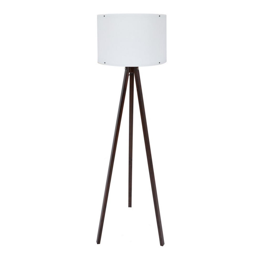 Stojací lampa AYD 1xE27/60W/230V bílá/hnědá