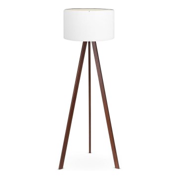 Stojací lampa AYD 1xE27/60W/230V bílá/hnědá