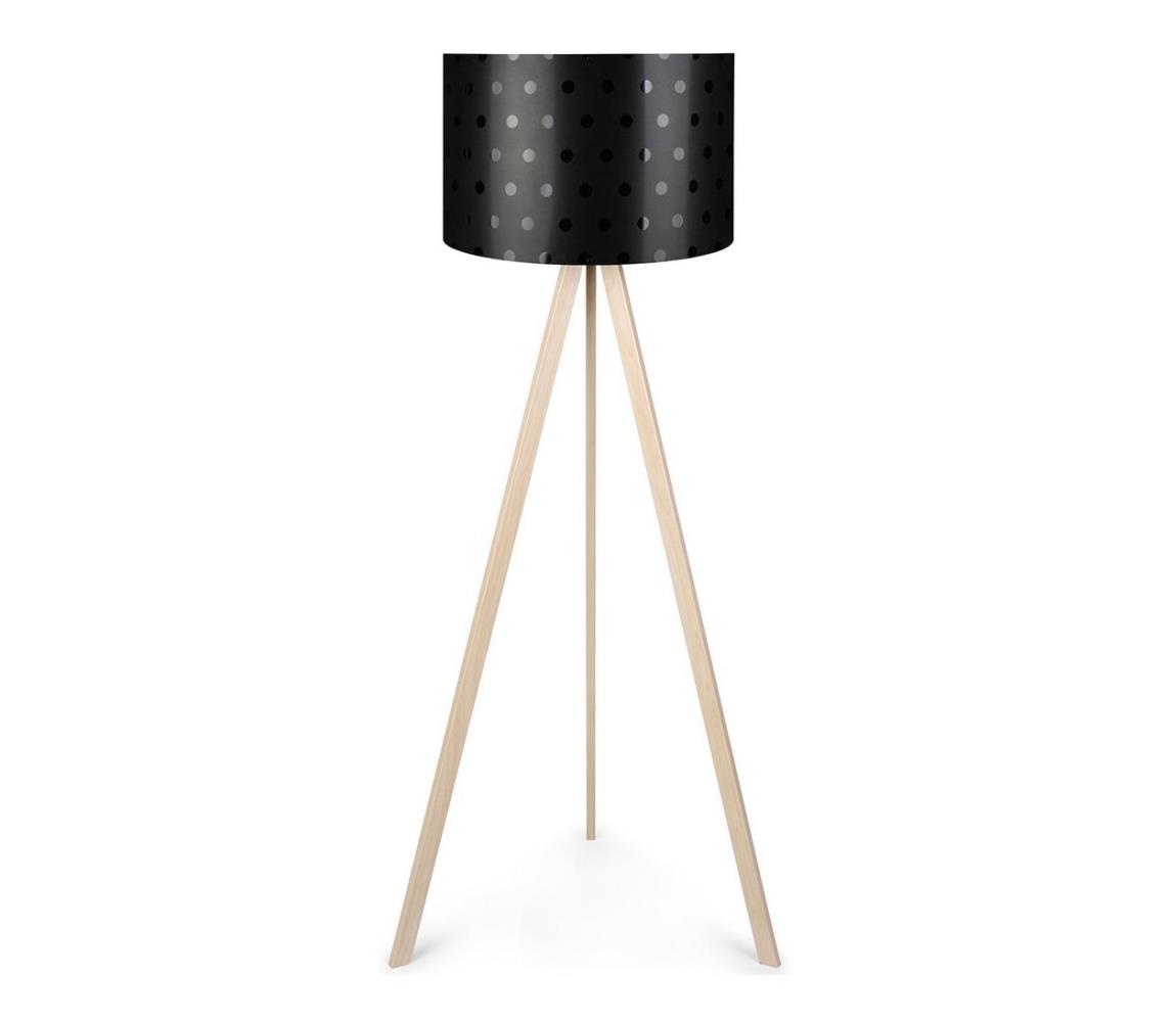 Asir Stojací lampa AYD 1xE27/60W/230V černá/béžová AS0251