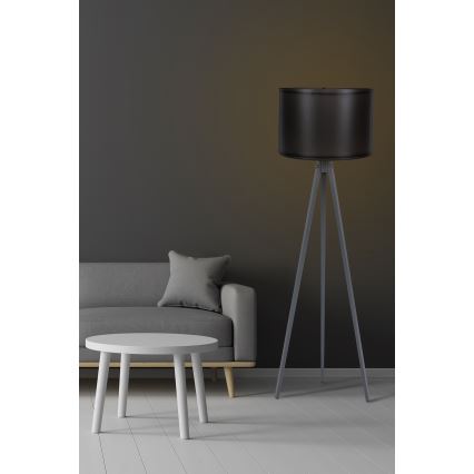 Stojací lampa AYD 1xE27/60W/230V černá/šedá