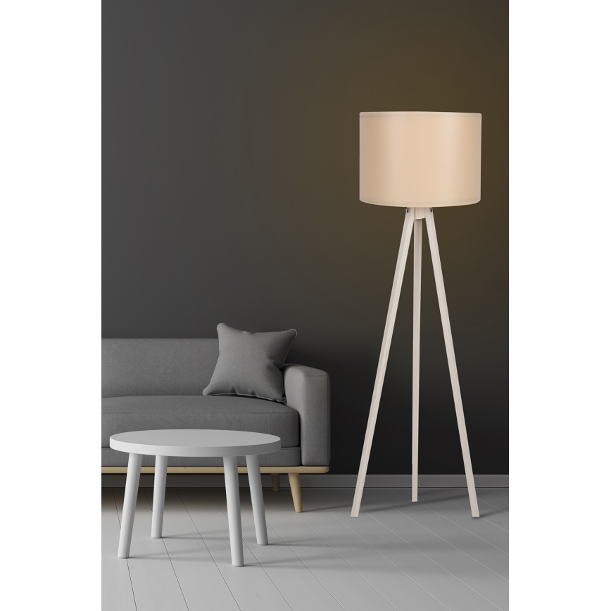 Stojací lampa AYD 1xE27/60W/230V krémová/béžová