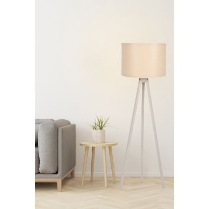 Stojací lampa AYD 1xE27/60W/230V krémová/béžová