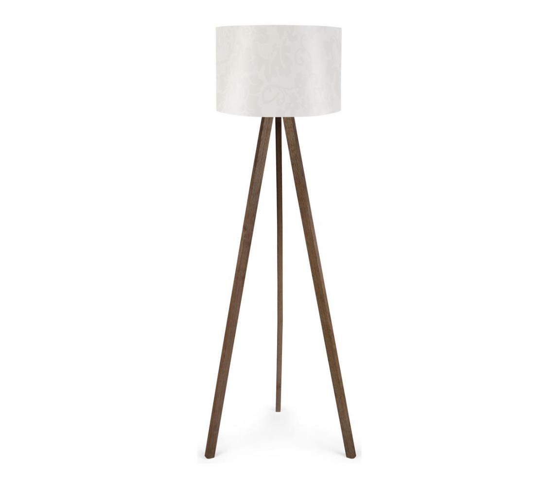 Asir Stojací lampa AYD 1xE27/60W/230V krémová/hnědá AS0246