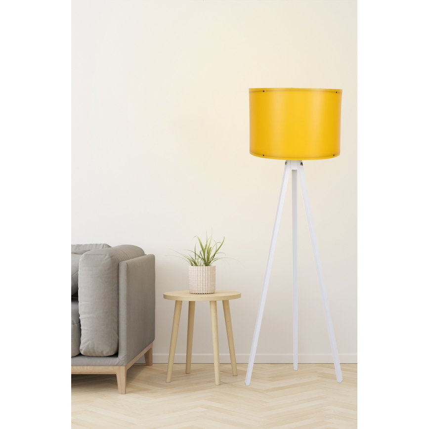 Stojací lampa AYD 1xE27/60W/230V oranžová/bílá