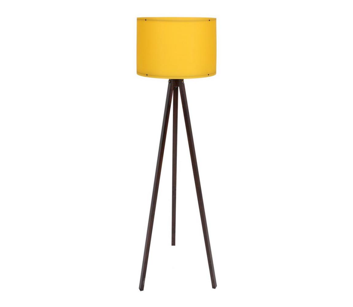 Asir Stojací lampa AYD 1xE27/60W/230V oranžová/hnědá AS0239