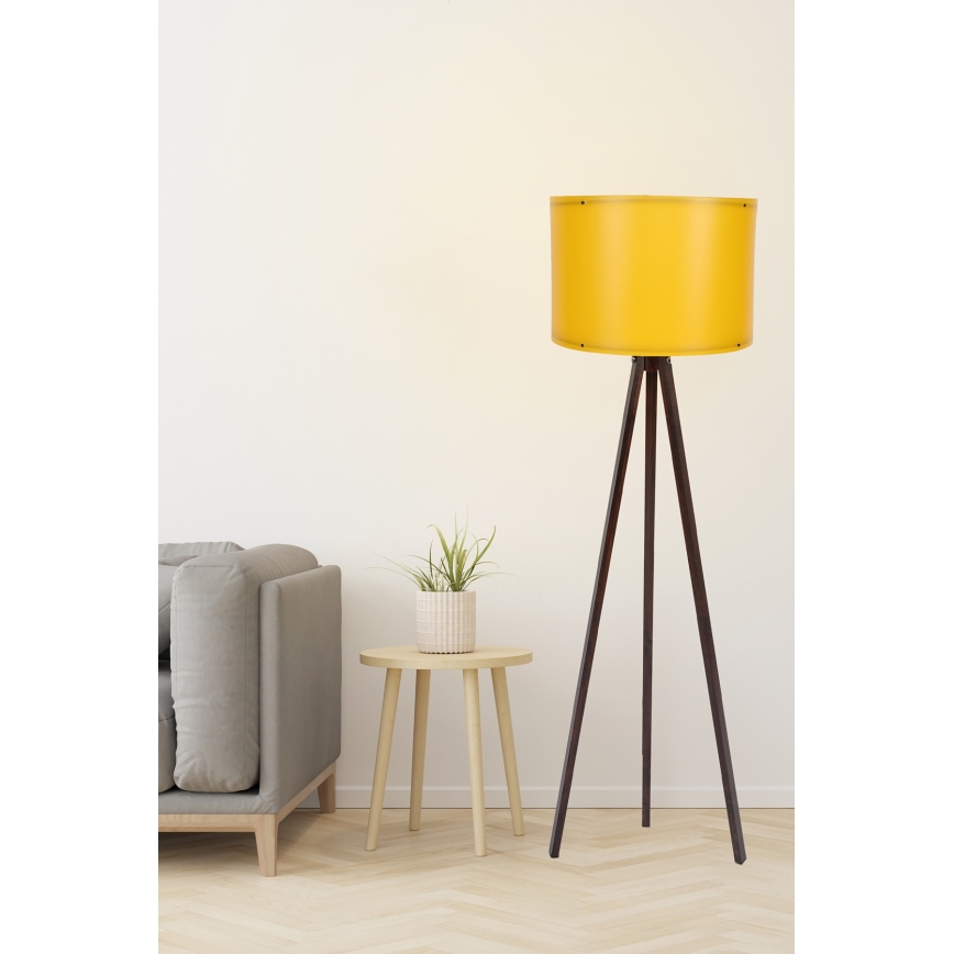 Stojací lampa AYD 1xE27/60W/230V oranžová/hnědá