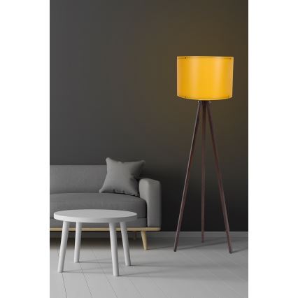 Stojací lampa AYD 1xE27/60W/230V oranžová/hnědá