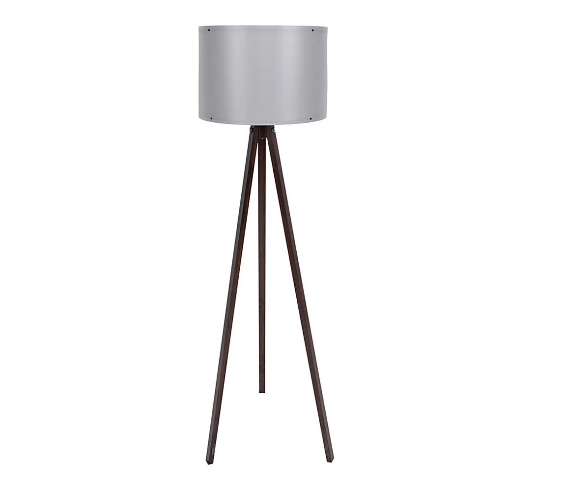 Asir Stojací lampa AYD 1xE27/60W/230V šedá/hnědá AS0407