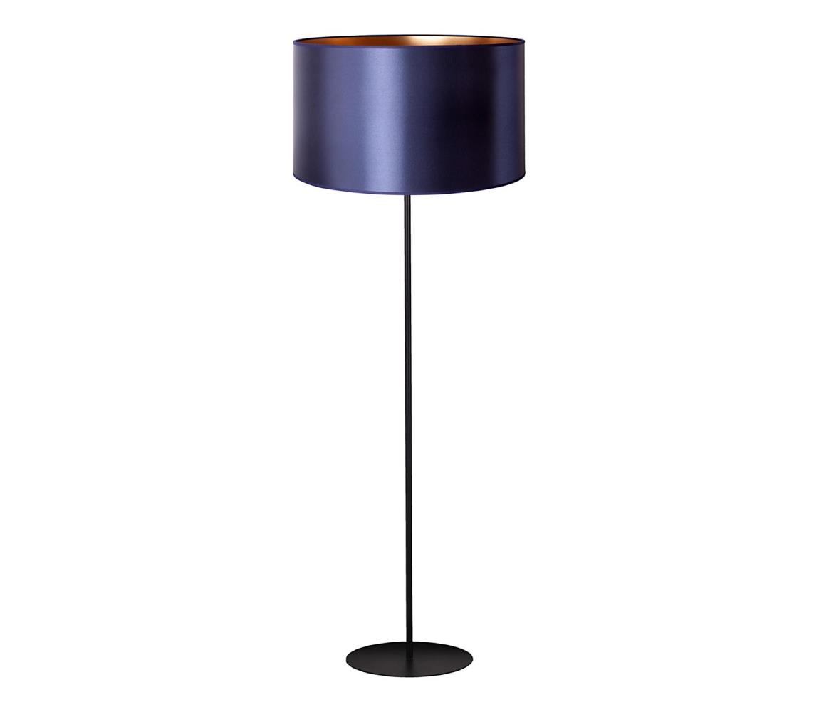 Duolla Stojací lampa CANNES 1xE27/15W/230V 45 cm modrá/měděná/černá DU602891