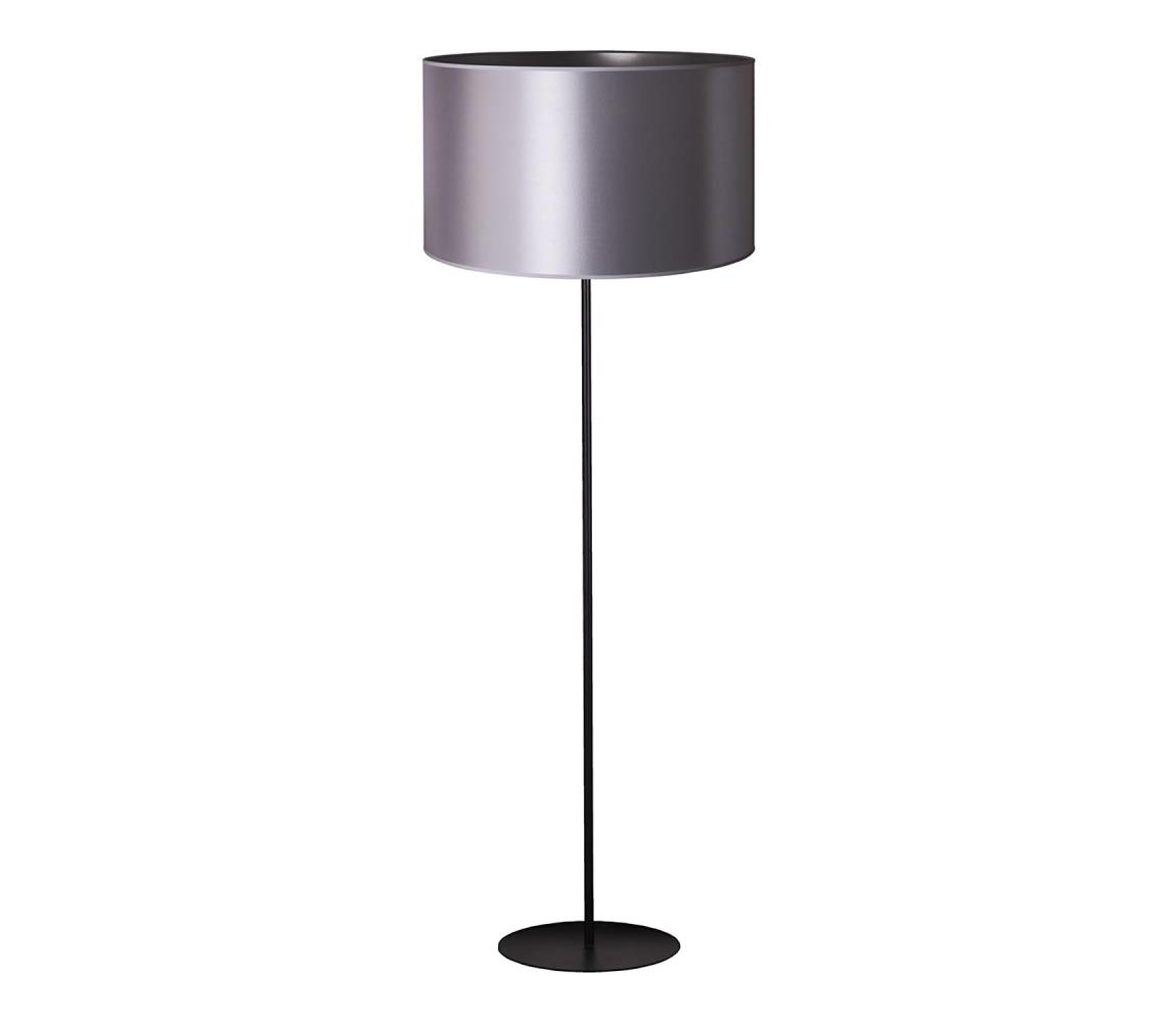 Duolla Stojací lampa CANNES 1xE27/15W/230V 45 cm stříbrná/černá DU602938