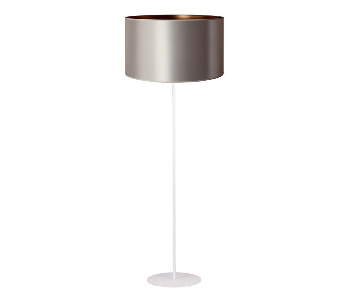 Duolla Stojací lampa CANNES 1xE27/15W/230V 45 cm stříbrná/měděná/bílá DU602877