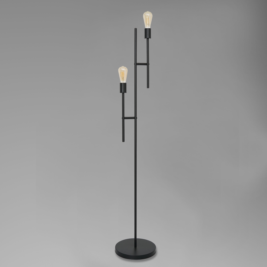 Stojací lampa CARTAGO 2xE27/60W/230V černá