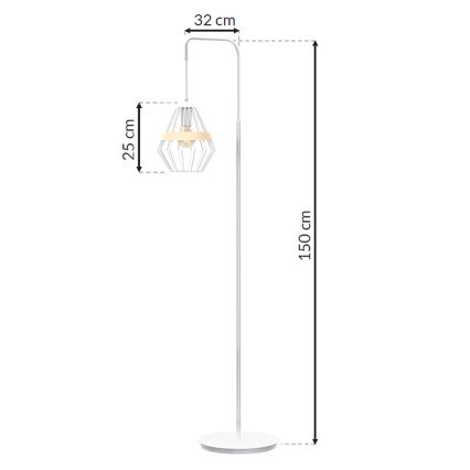Stojací lampa CLIF 1xE27/60W/230V