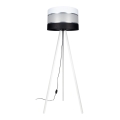 Stojací lampa CORAL 1xE27/60W/230V bílá/černá/matný chrom