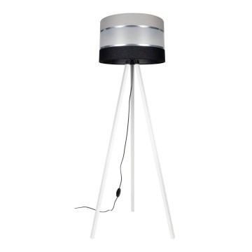 Stojací lampa CORAL 1xE27/60W/230V bílá/černá/šedá/matný chrom