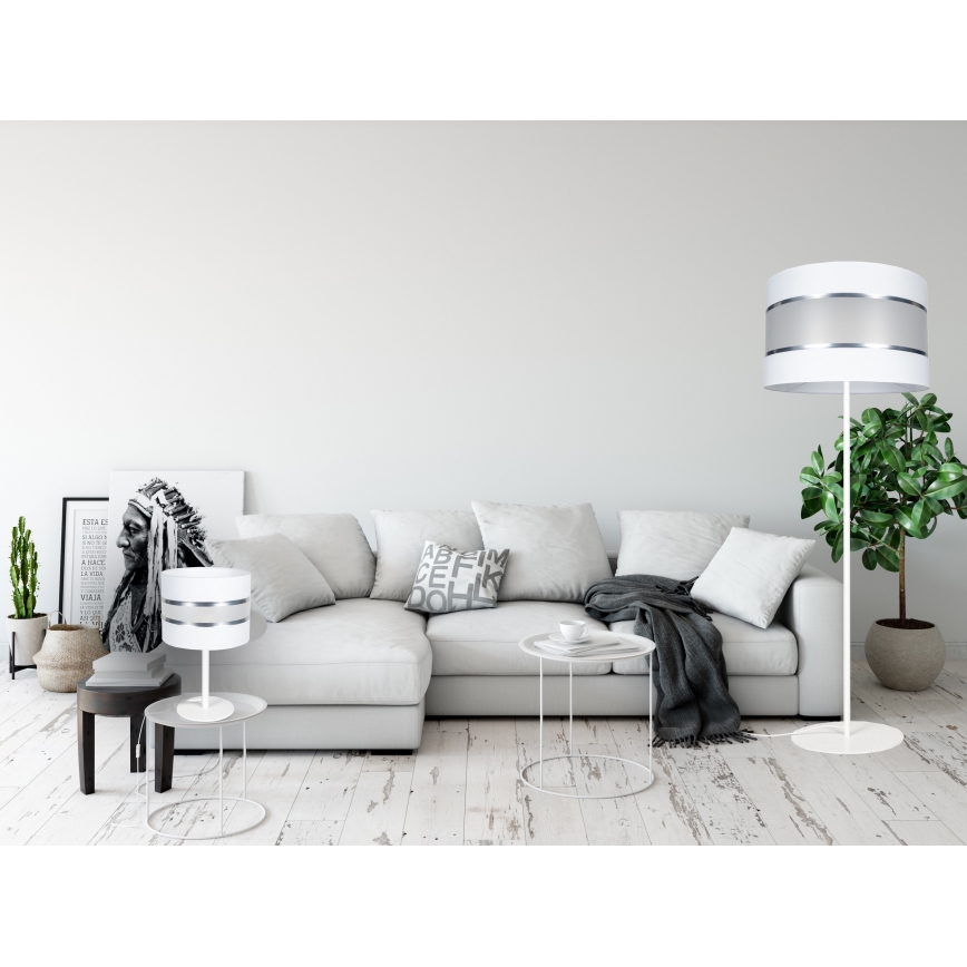 Stojací lampa CORAL 1xE27/60W/230V bílá